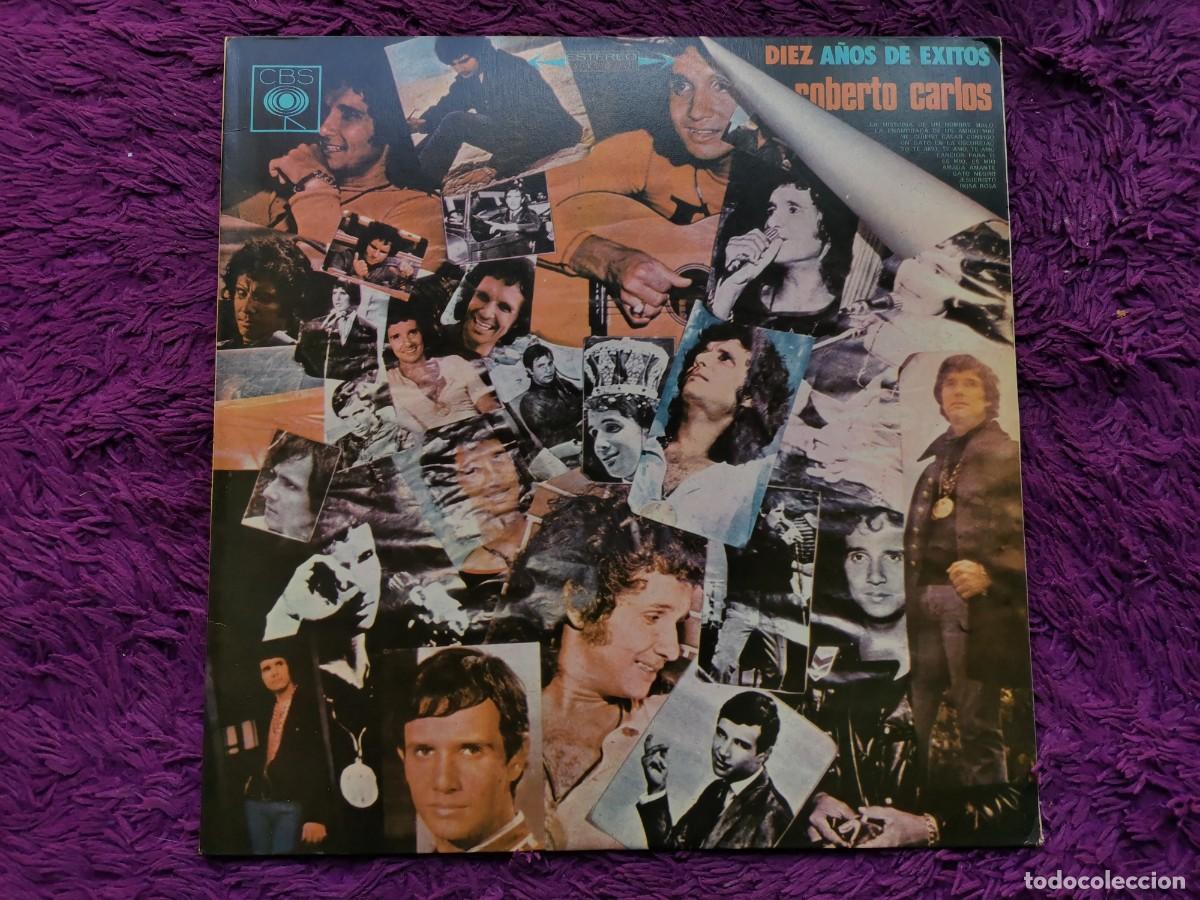 Discos de vinilo: Roberto Carlos &ndash; Diez A&ntilde;os De &Eacute;xitos Vinilo LP 1974 Colombia 14304