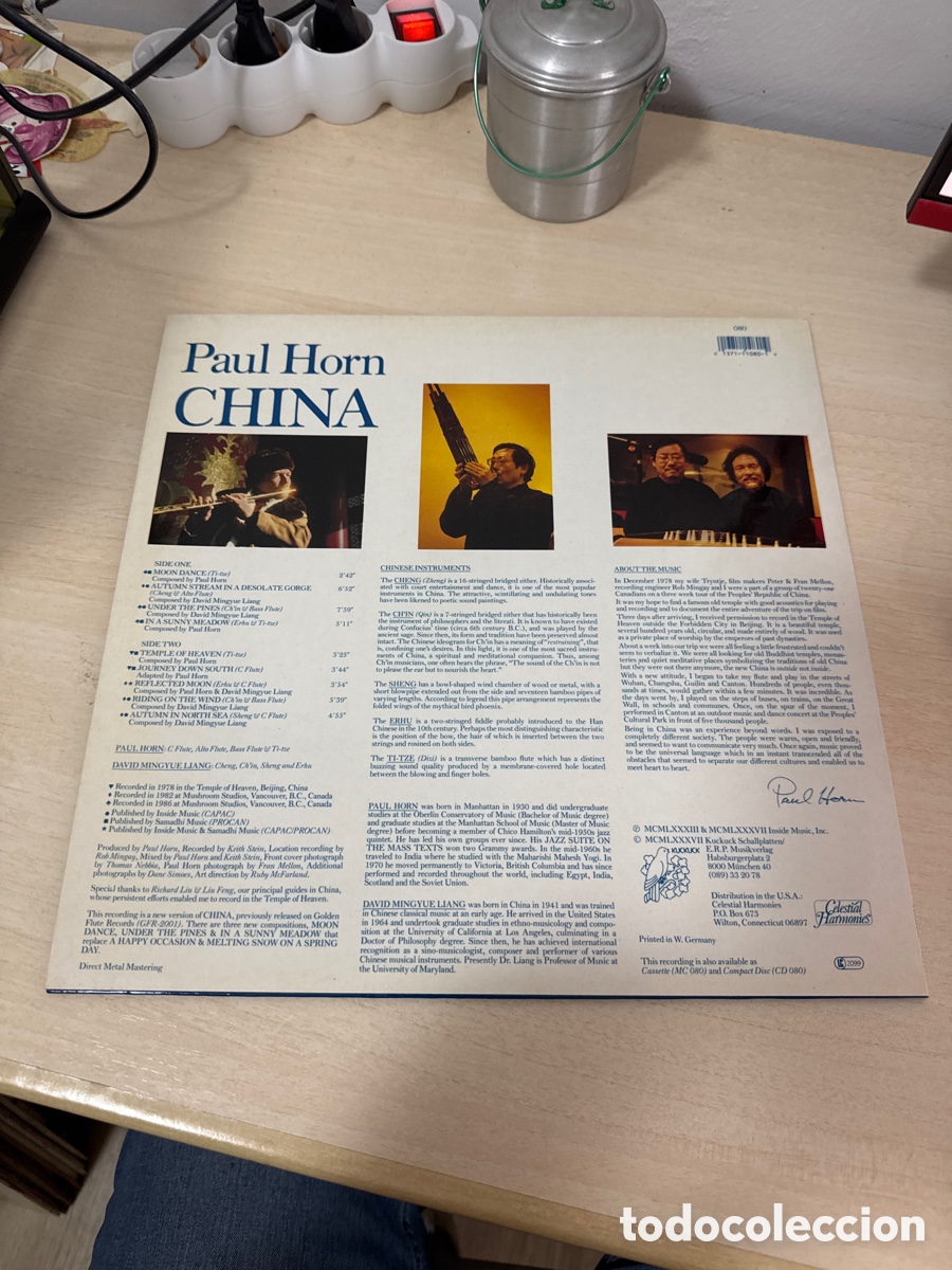 Discos de vinilo: DISCO VINILO PAUL HORN CHINA 1987 - Foto 4