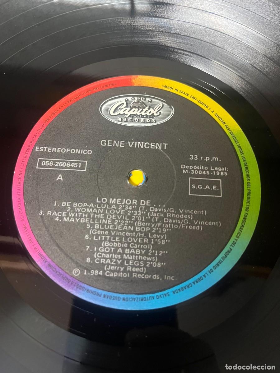 Discos de vinilo: Gene Vincent Lo Mejor De... - Foto 4