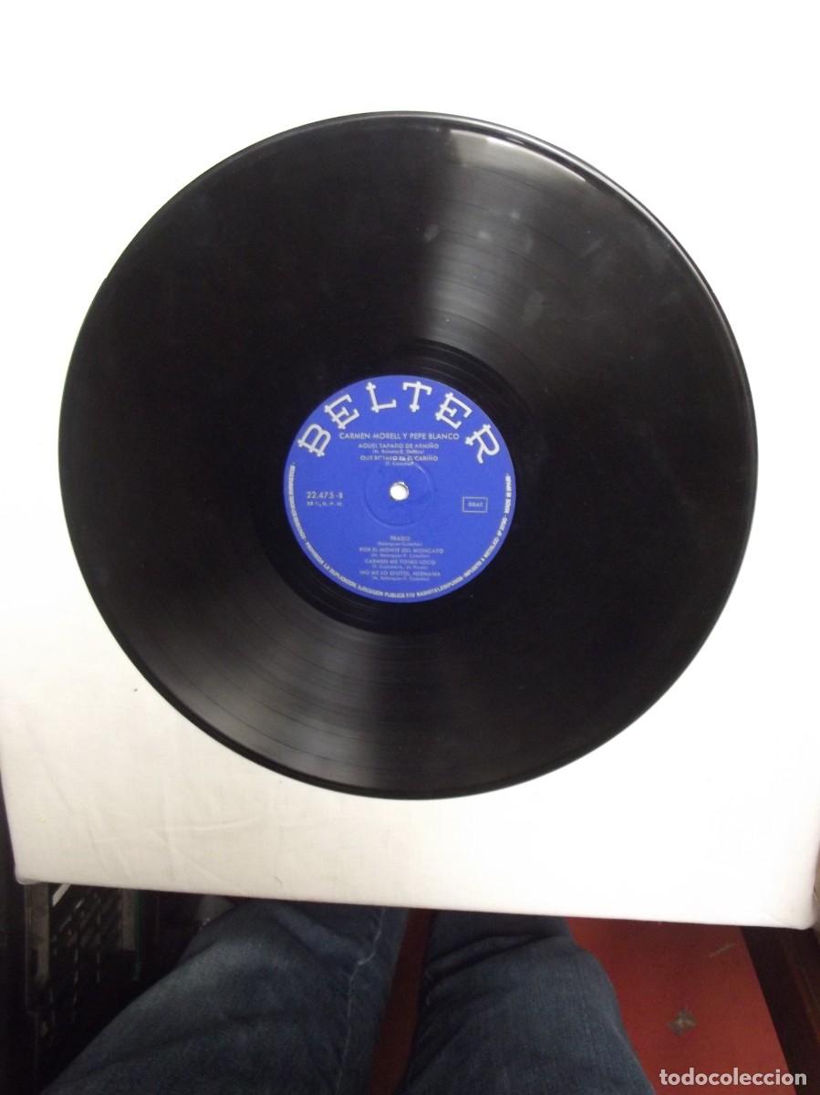 Discos de vinilo: LP CARMEN MORELL Y PEPE BLANCO ( SOLO EL DISCO Y NO PUEDO PROBARLO )
