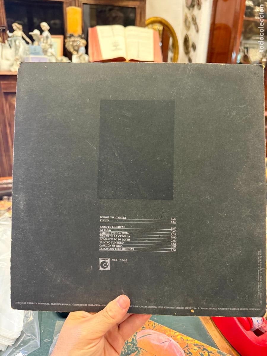 Discos de vinilo: LP JOAN MANUEL SERRAT - MIGUEL HERNANDEZ - Foto 2