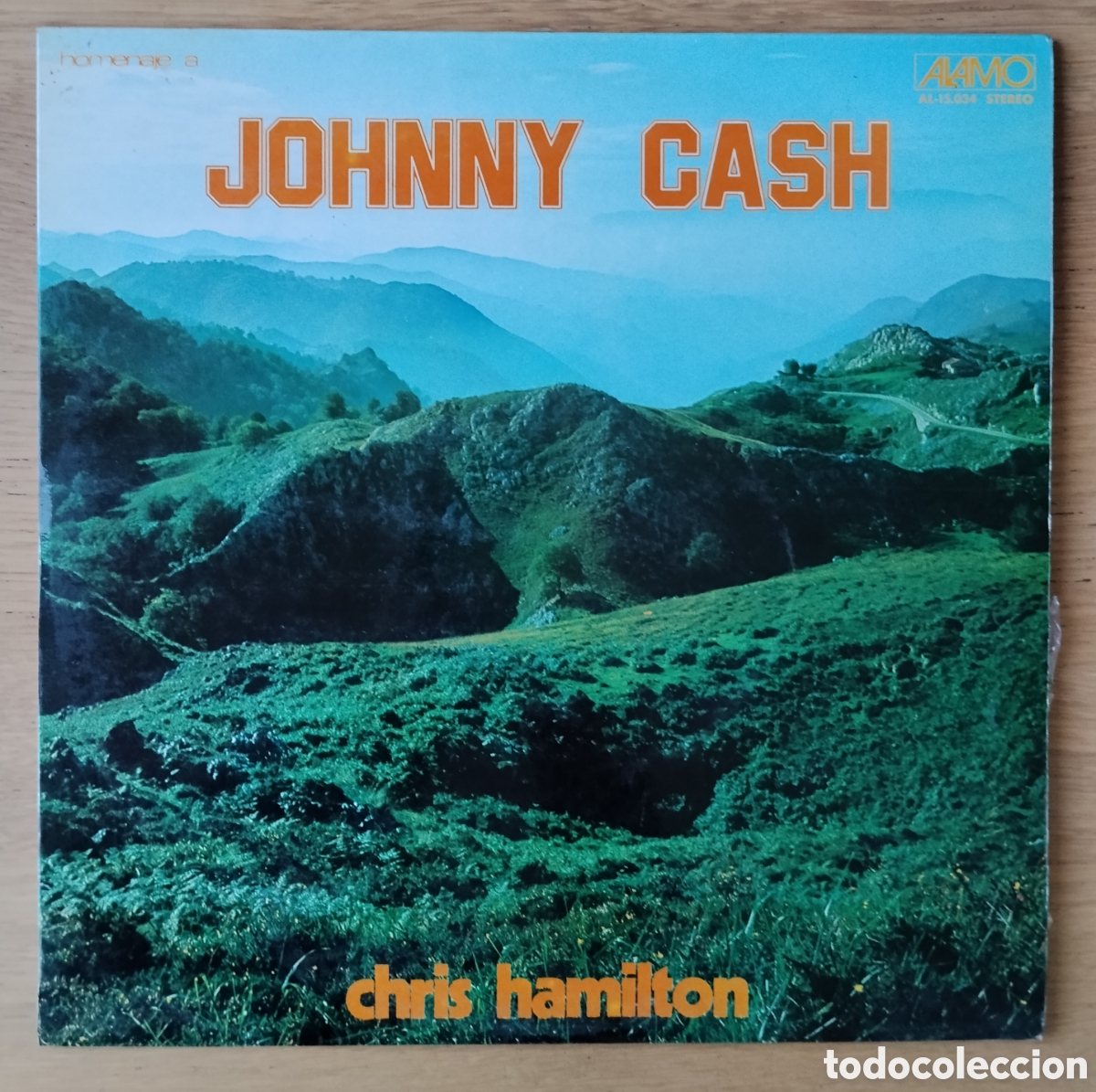 Discos de vinilo: CHRIS HAMILTON: &rdquo;HOMENAJE A JOHNNY CASH&rdquo; LP VINILO 1974- COUNTRY