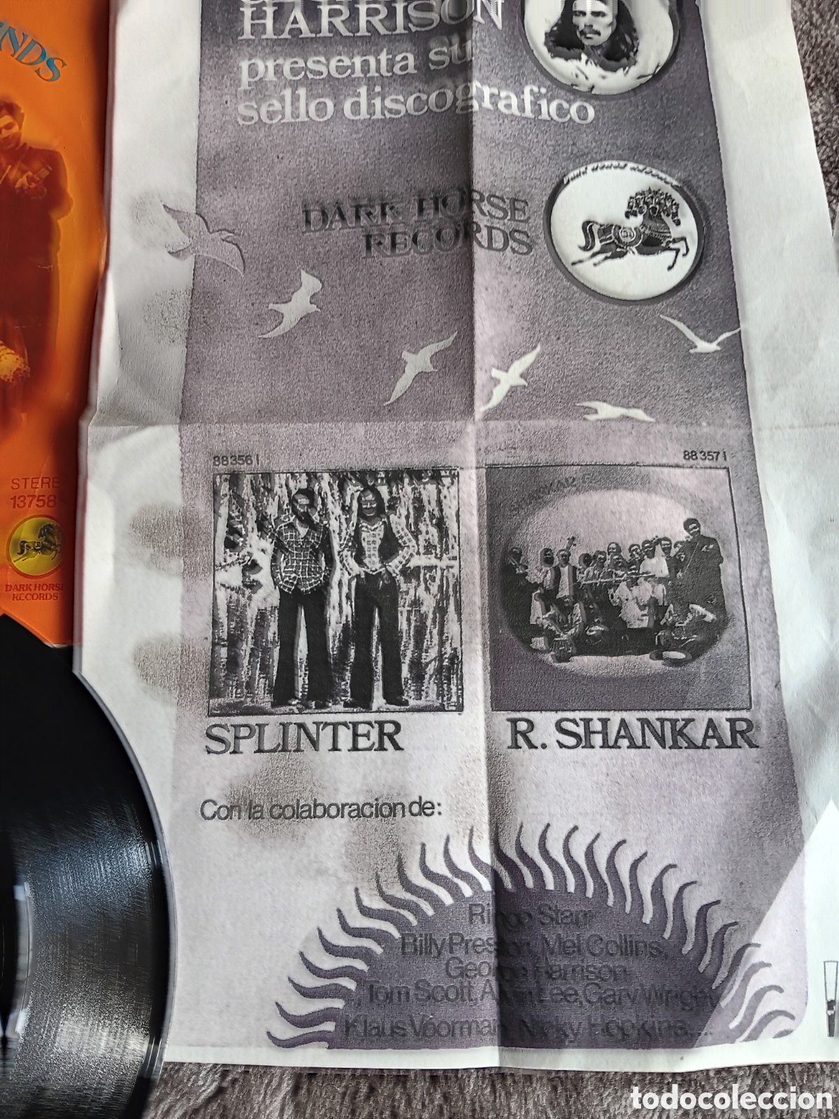 Discos de vinilo: BEATLES GEORGE HARRISON RAVI SHANKAR SINGLE ESPA&Ntilde;A - Foto 3