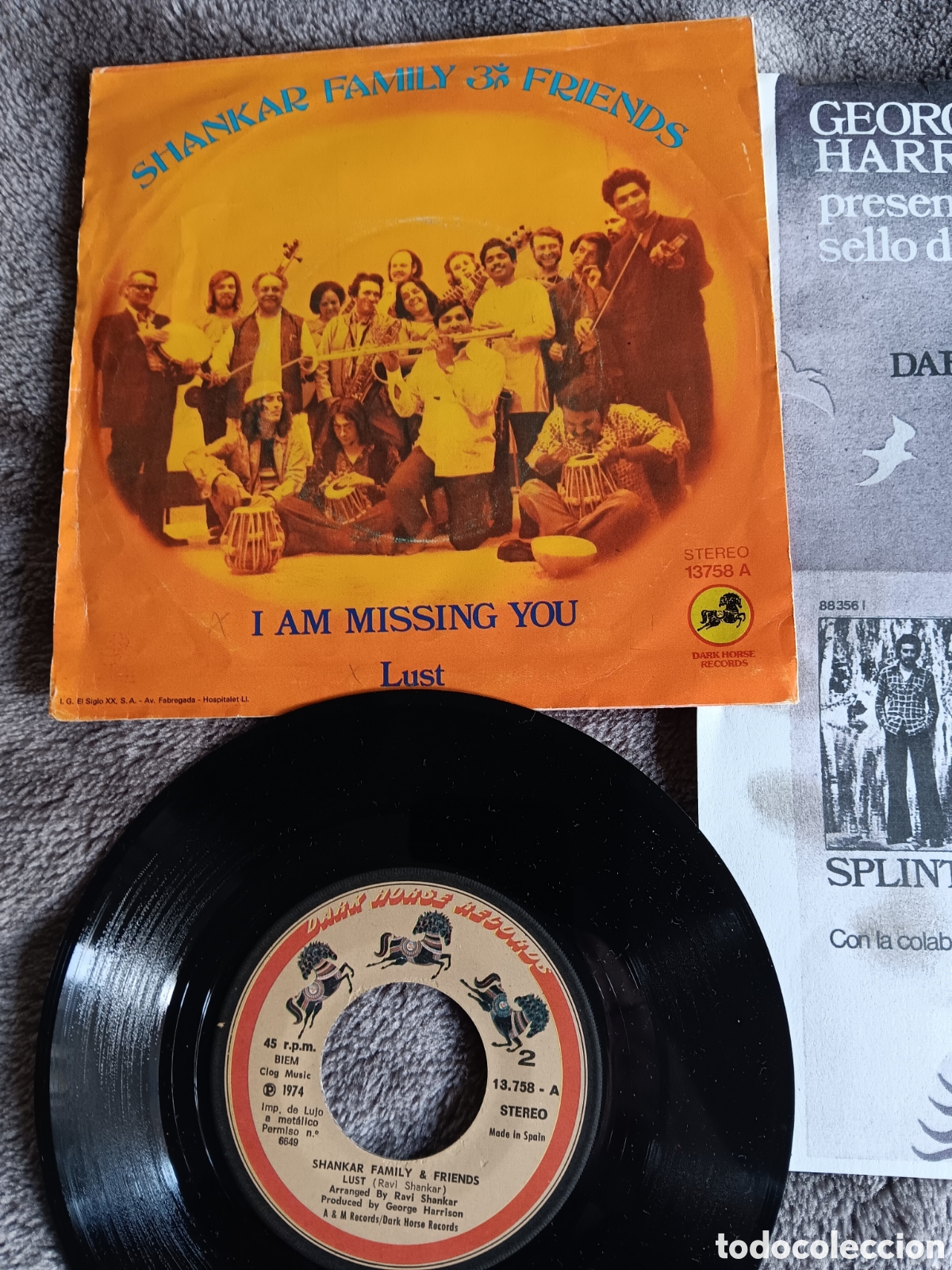 Discos de vinilo: BEATLES GEORGE HARRISON RAVI SHANKAR SINGLE ESPA&Ntilde;A - Foto 5