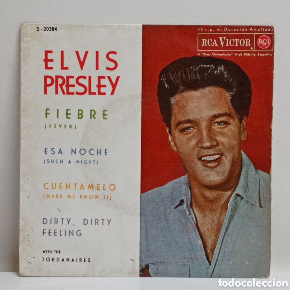 Discos de vinilo: ELVIS PRESLEY, FIEBRE -SOLO FUNDA SIN DIDCO-