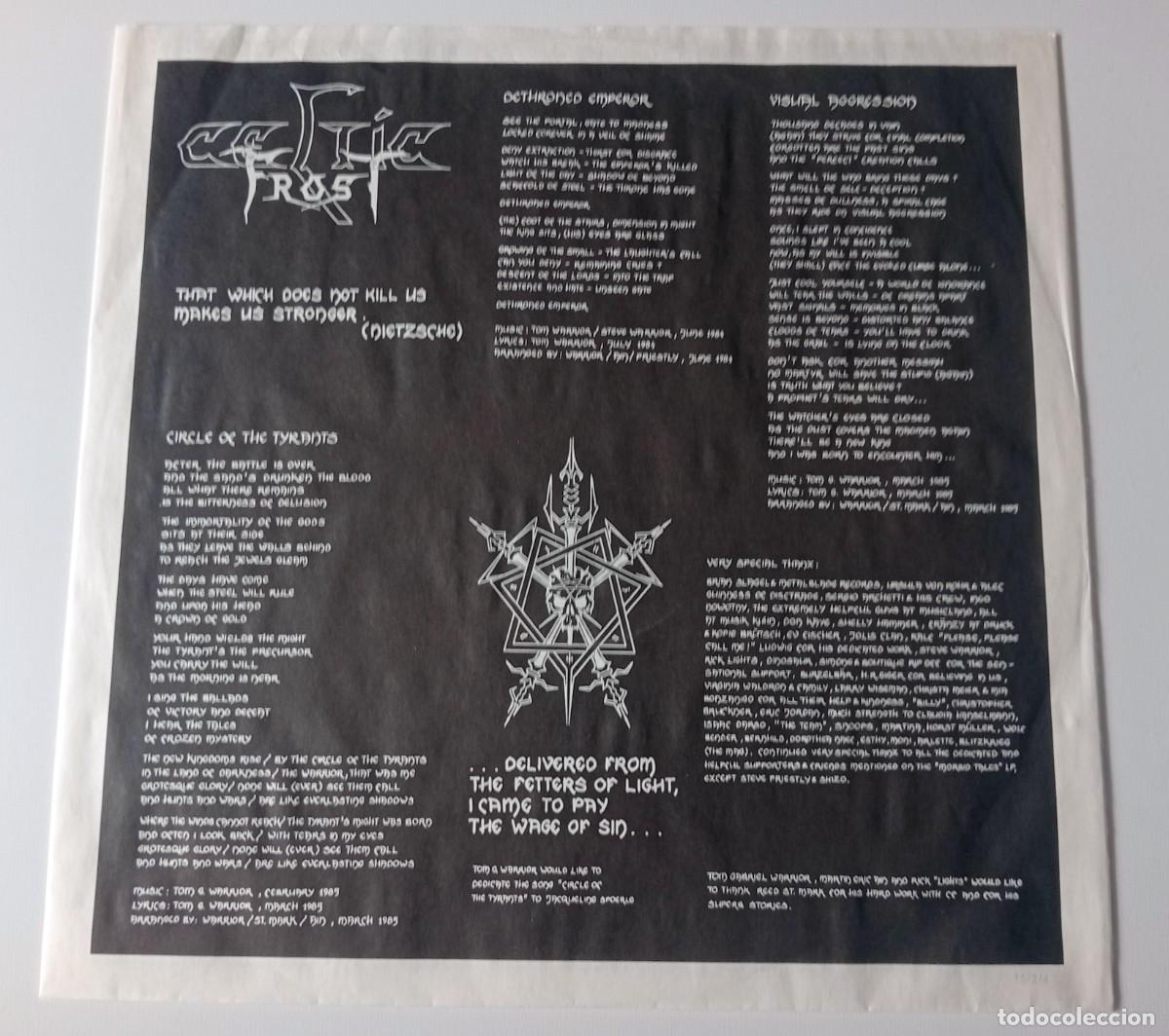 Discos de vinilo: LP CELTIC FROST - EMPEROR&acute;S RETURN - Foto 7