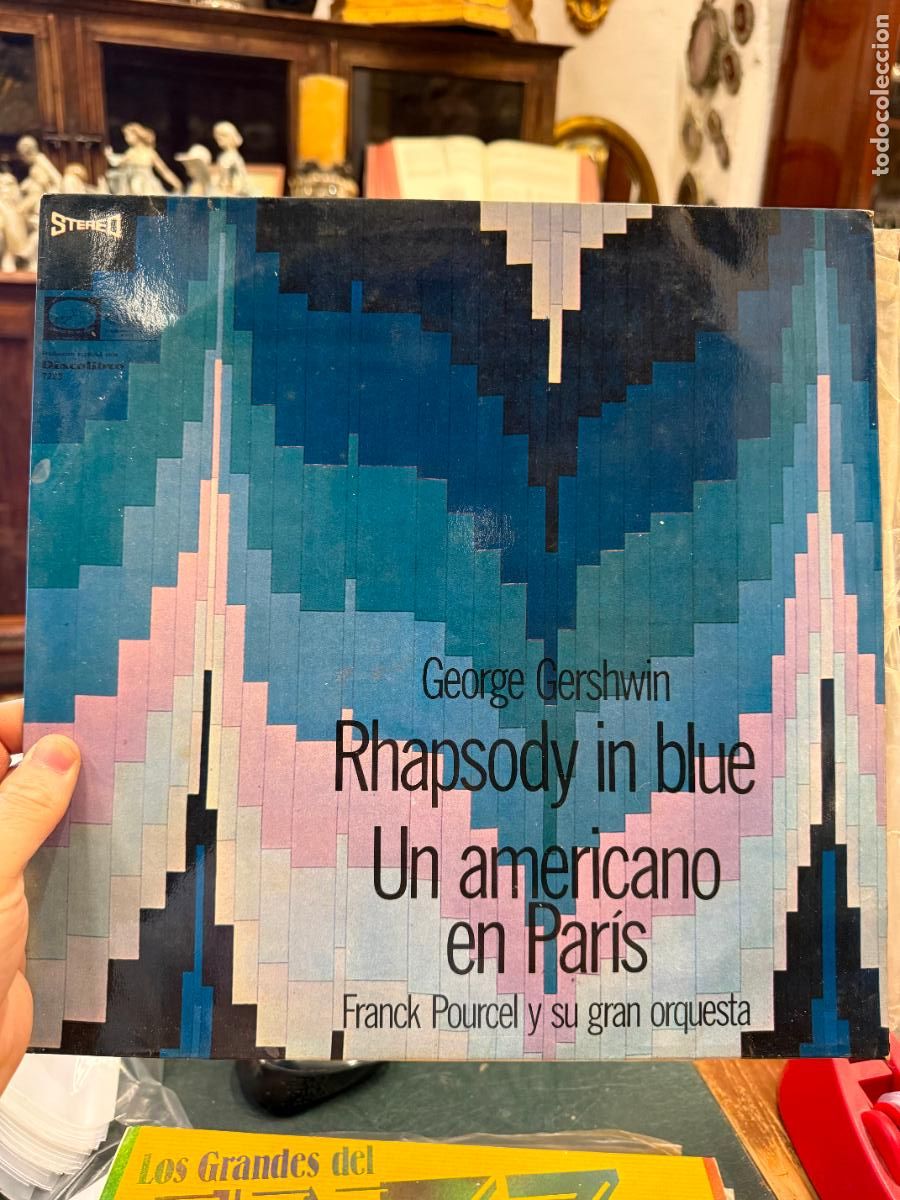 Discos de vinilo: LP FRANCK POURCEL Y SU GRAN ORQUESTA - UN AMERICANO EN PARIS