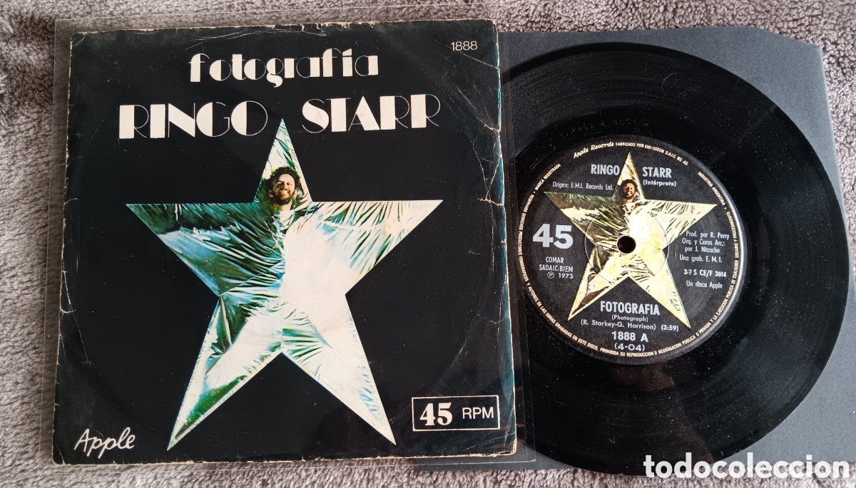 Discos de vinilo: BEATLES RINGO STARR SINGLE FOTOGRAFIA EDITADO EN ARGENTINA