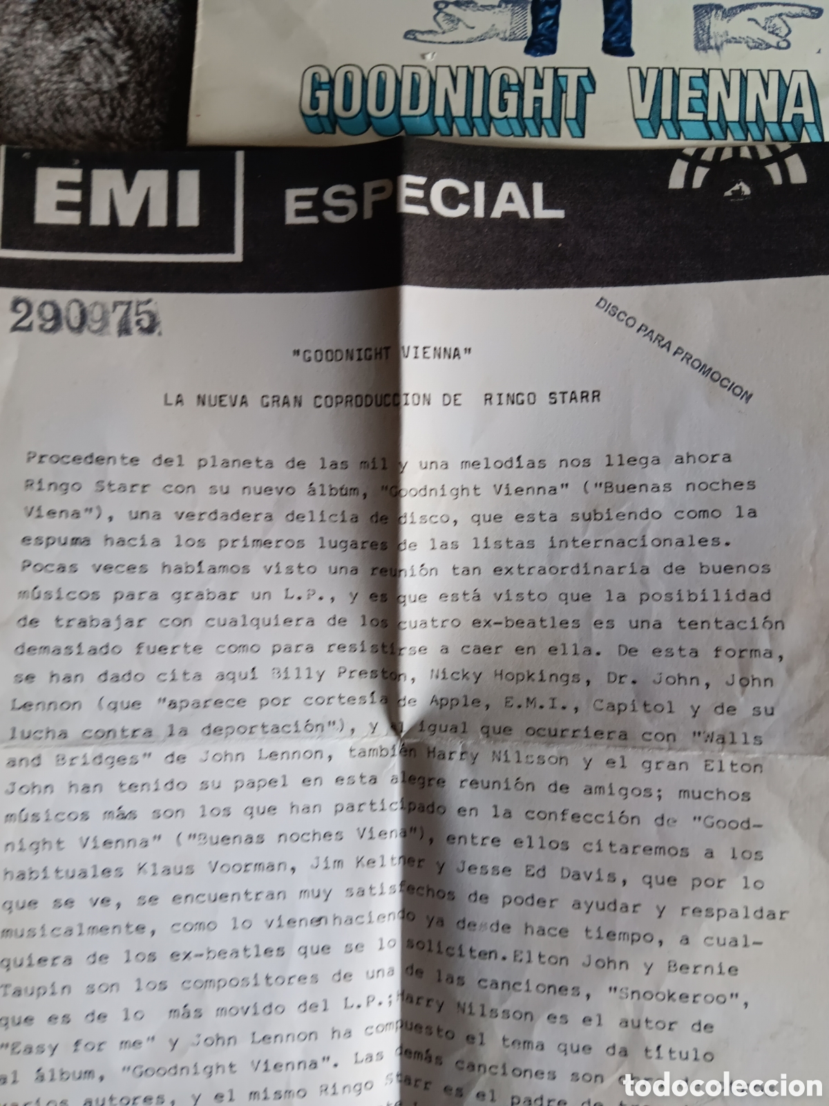 Discos de vinilo: BEATLES RINGO STARR SINGLE PROMO ESPA&Ntilde;A ORIGINAL - Foto 5