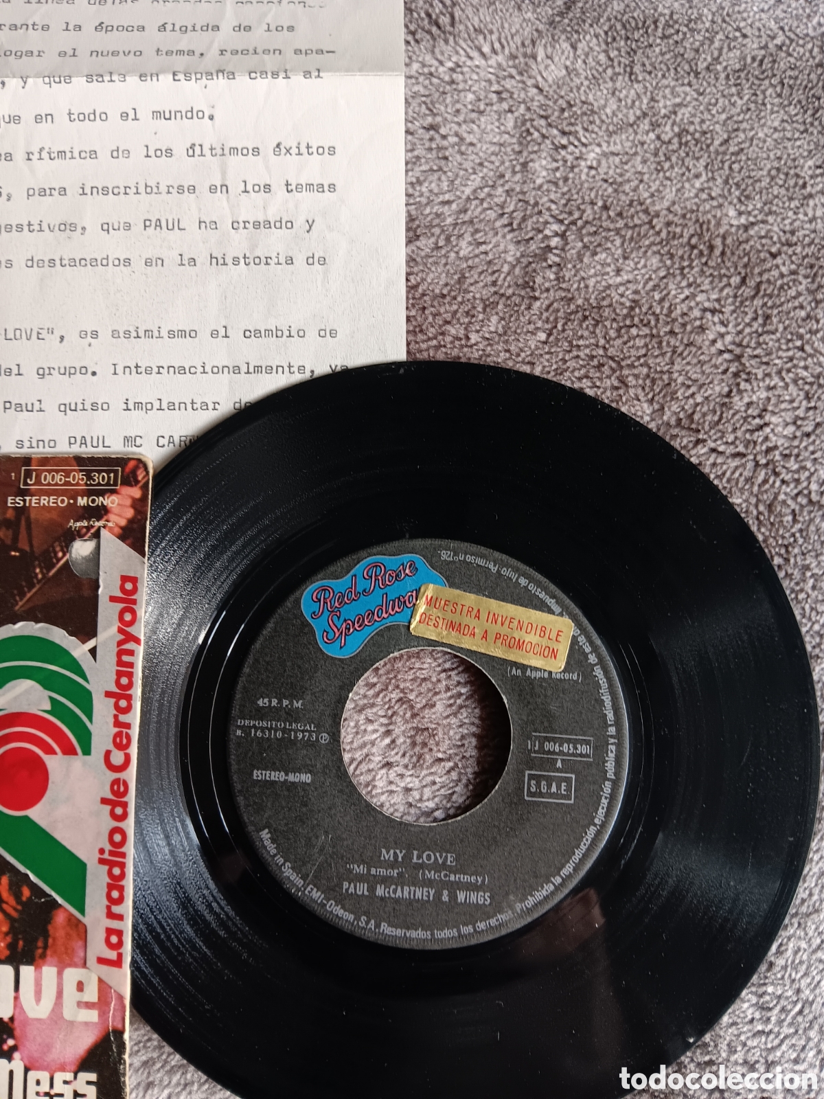 Discos de vinilo: BEATLES McCARTNEY WINGS PROMO EMI ORIGINAL - Foto 2