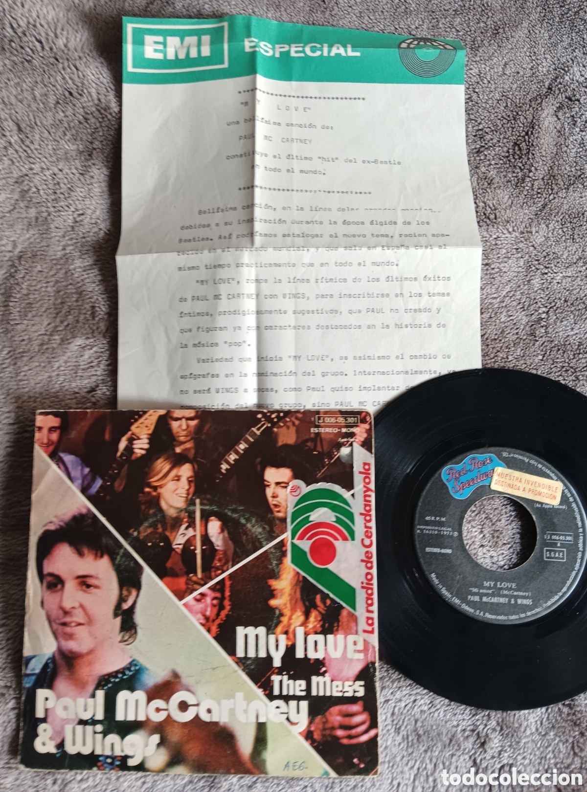 Discos de vinilo: BEATLES McCARTNEY WINGS PROMO EMI ORIGINAL - Foto 1