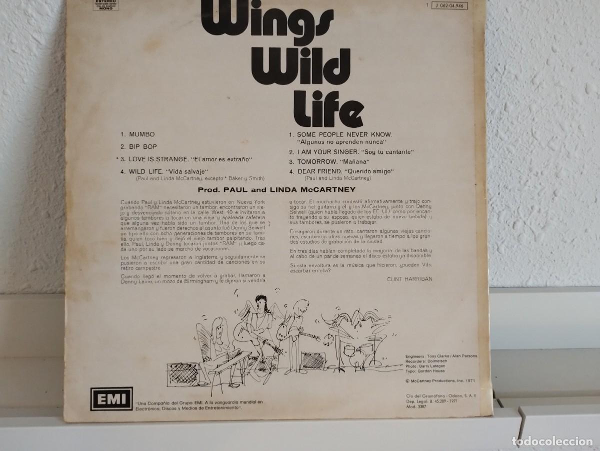 Discos de vinilo: Disco de Vinilo de Wings &rdquo;Wild Life&rdquo; (Paul McCartney) - Foto 2