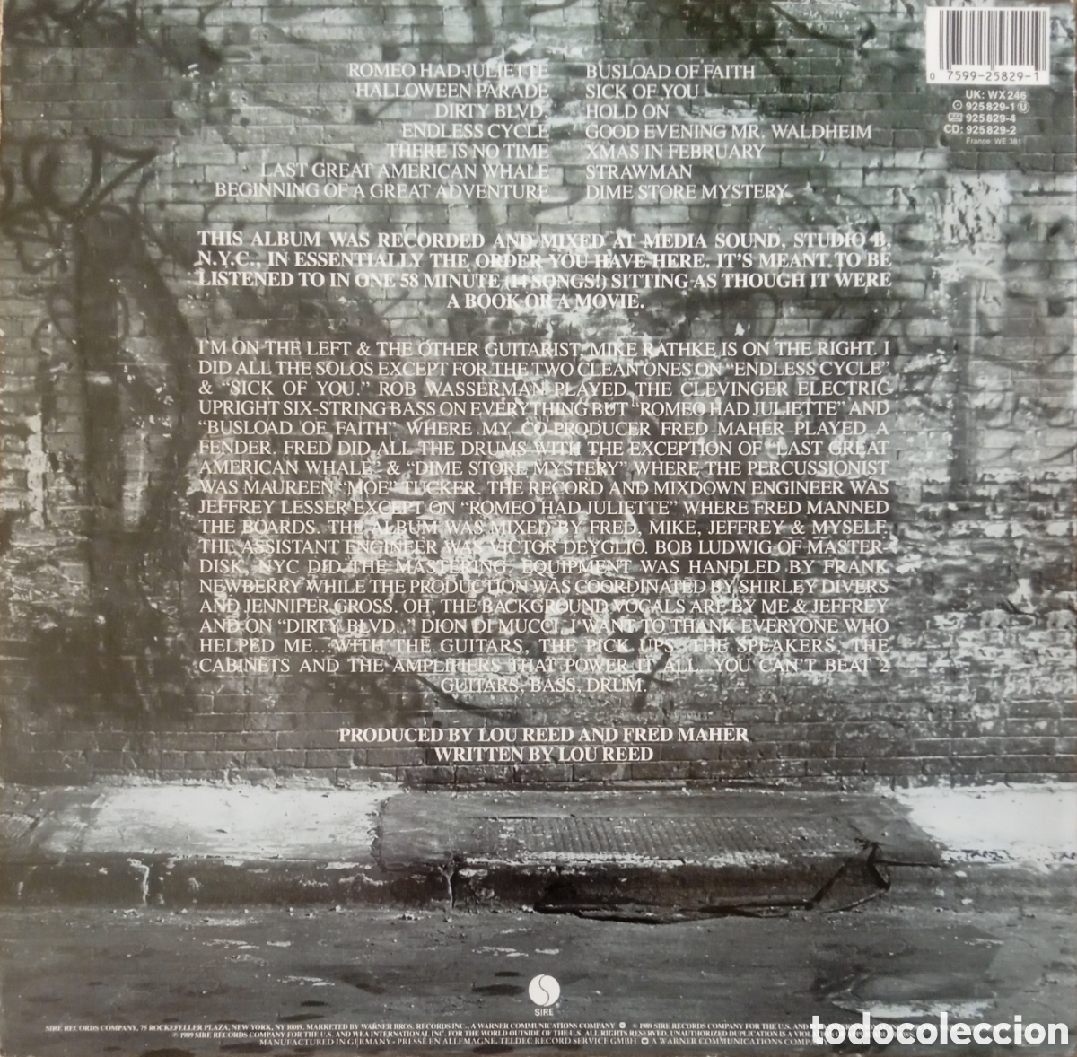 Discos de vinilo: Disco de vinilo Lou Reed - Foto 2