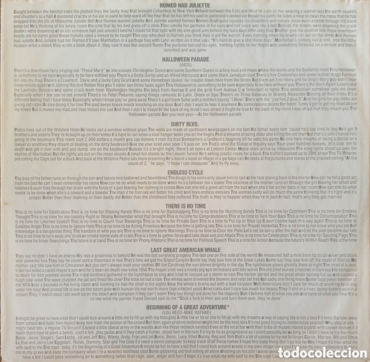 Discos de vinilo: Disco de vinilo Lou Reed - Foto 3
