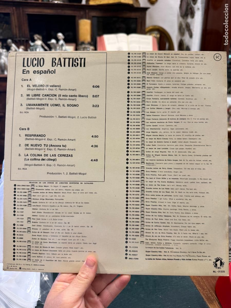 Discos de vinilo: LP LUCIO BATTISTI -- - Foto 2