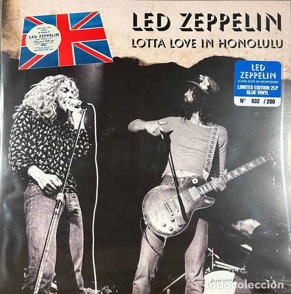 Discos de vinilo: LED ZEPPELIN 2xLP Lotta Love In Honolulu (Blue Colour Vinyl) 198/200 Numbered Copies