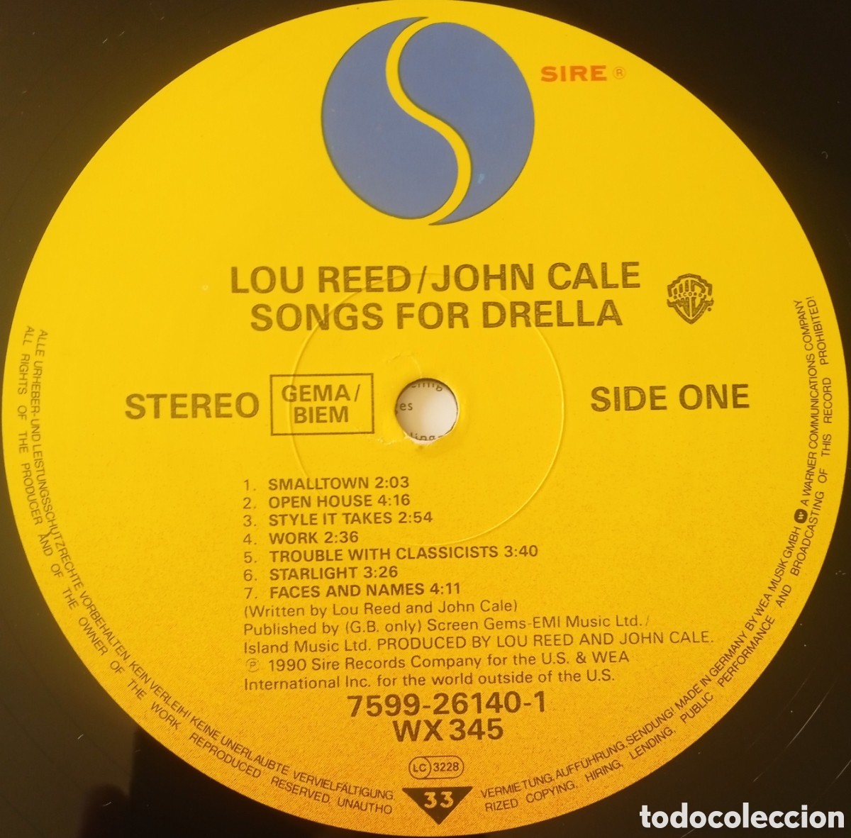 Discos de vinilo: Disco de vinilo Lou Reed & John Cale - Foto 5