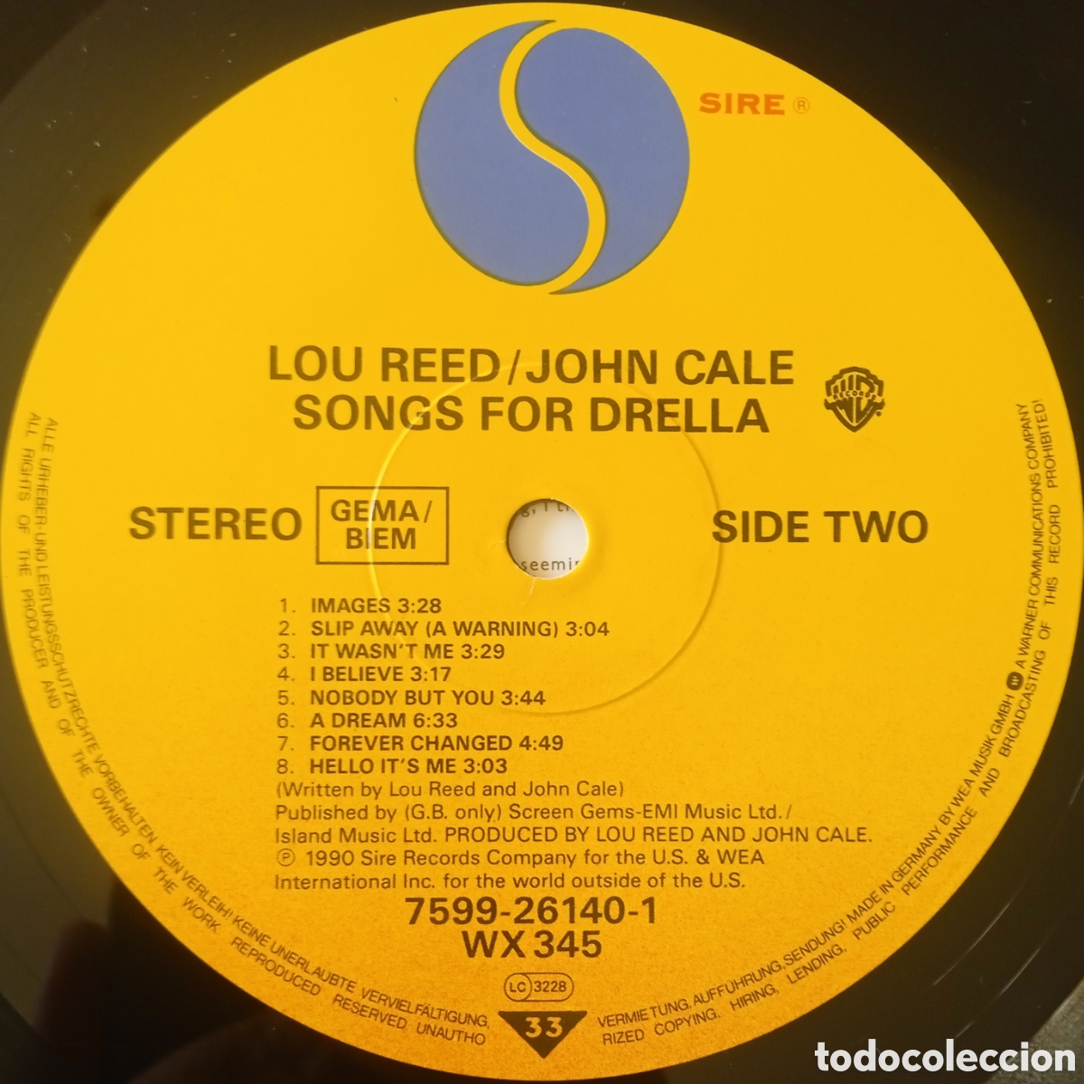 Discos de vinilo: Disco de vinilo Lou Reed & John Cale - Foto 6