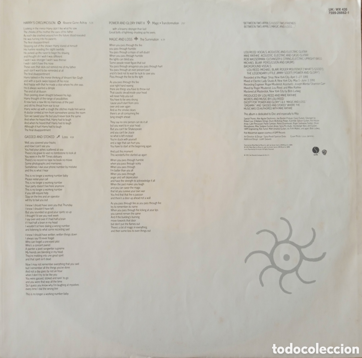 Discos de vinilo: Disco de vinilo Lou Reed - Foto 4