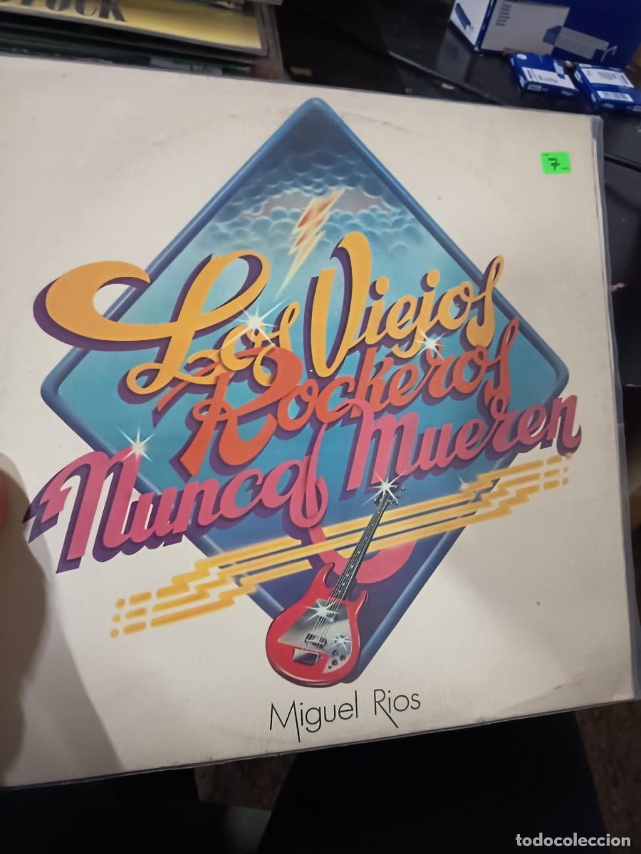 Disques de vinyle: DISCO LP MIGUEL RIOS ,(LOS VIEJOS ROCKEROS NUNCA MUEREN)