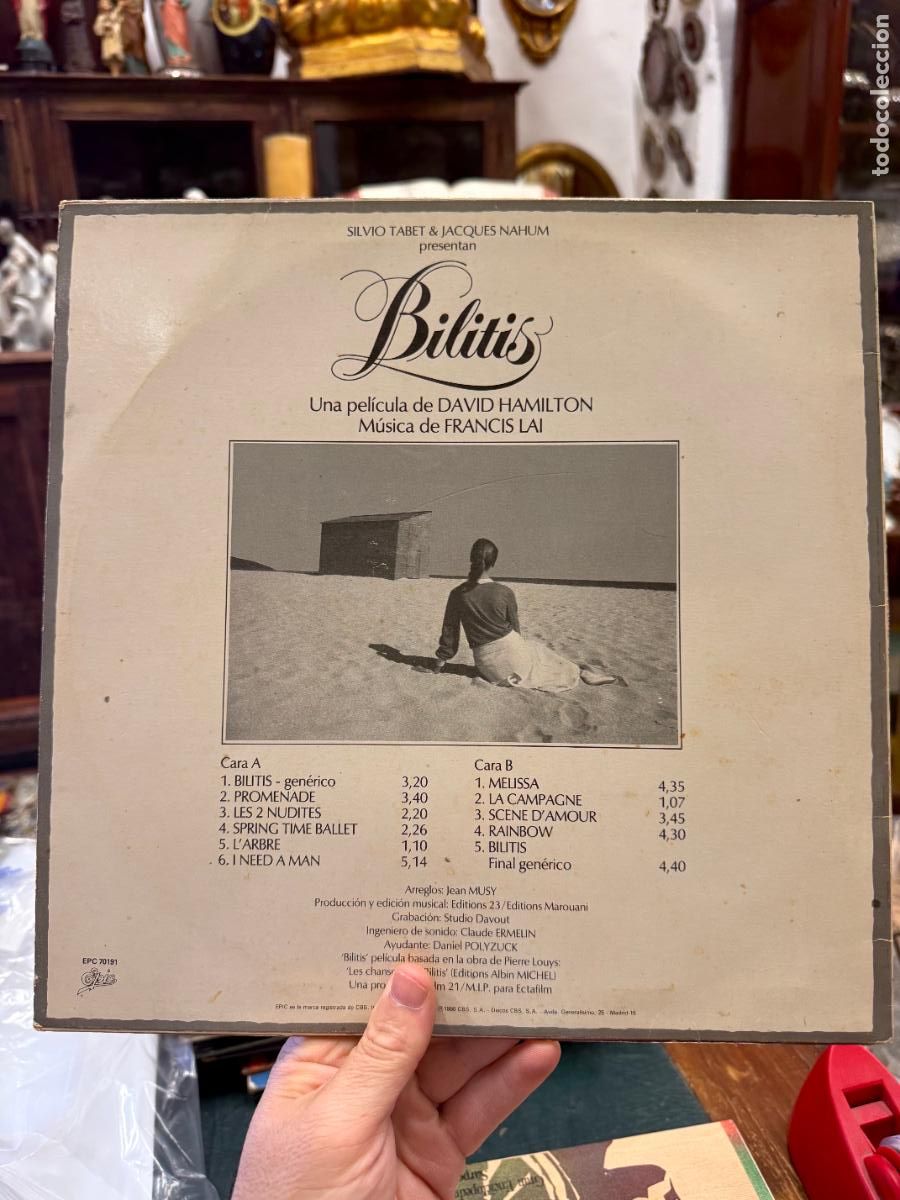 Discos de vinilo: LP BILITIS - BANDA ORIGINAL DE LA PELICULA - Foto 2
