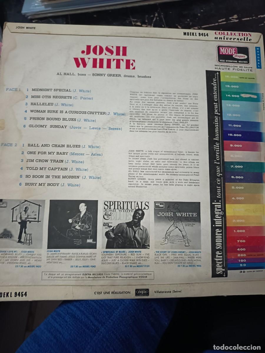 Discos de vinilo: DISCO LP JOSH WHITE,( original)Francia - Foto 3