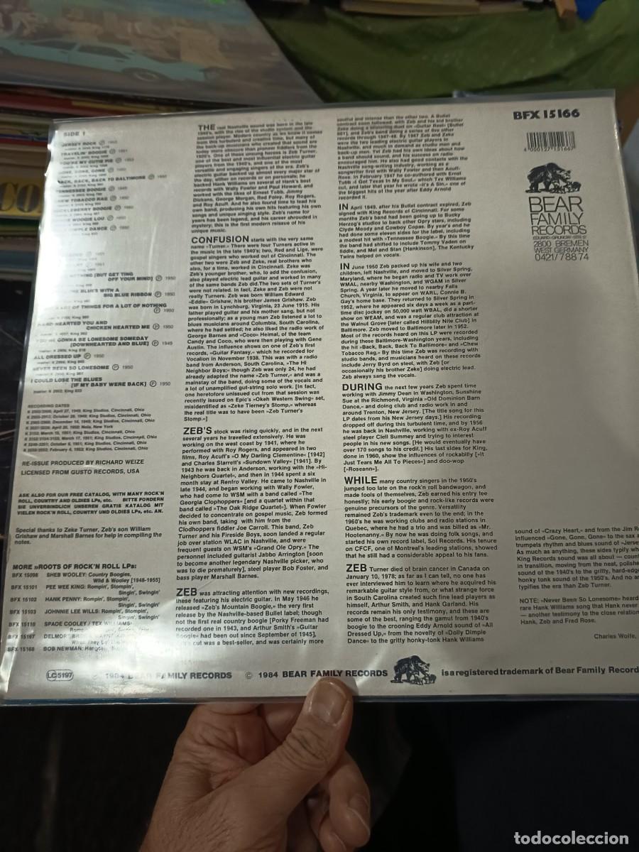 Discos de vinilo: DISCO LP ZEB TURNER,( GERMANY BLUES) - Foto 2