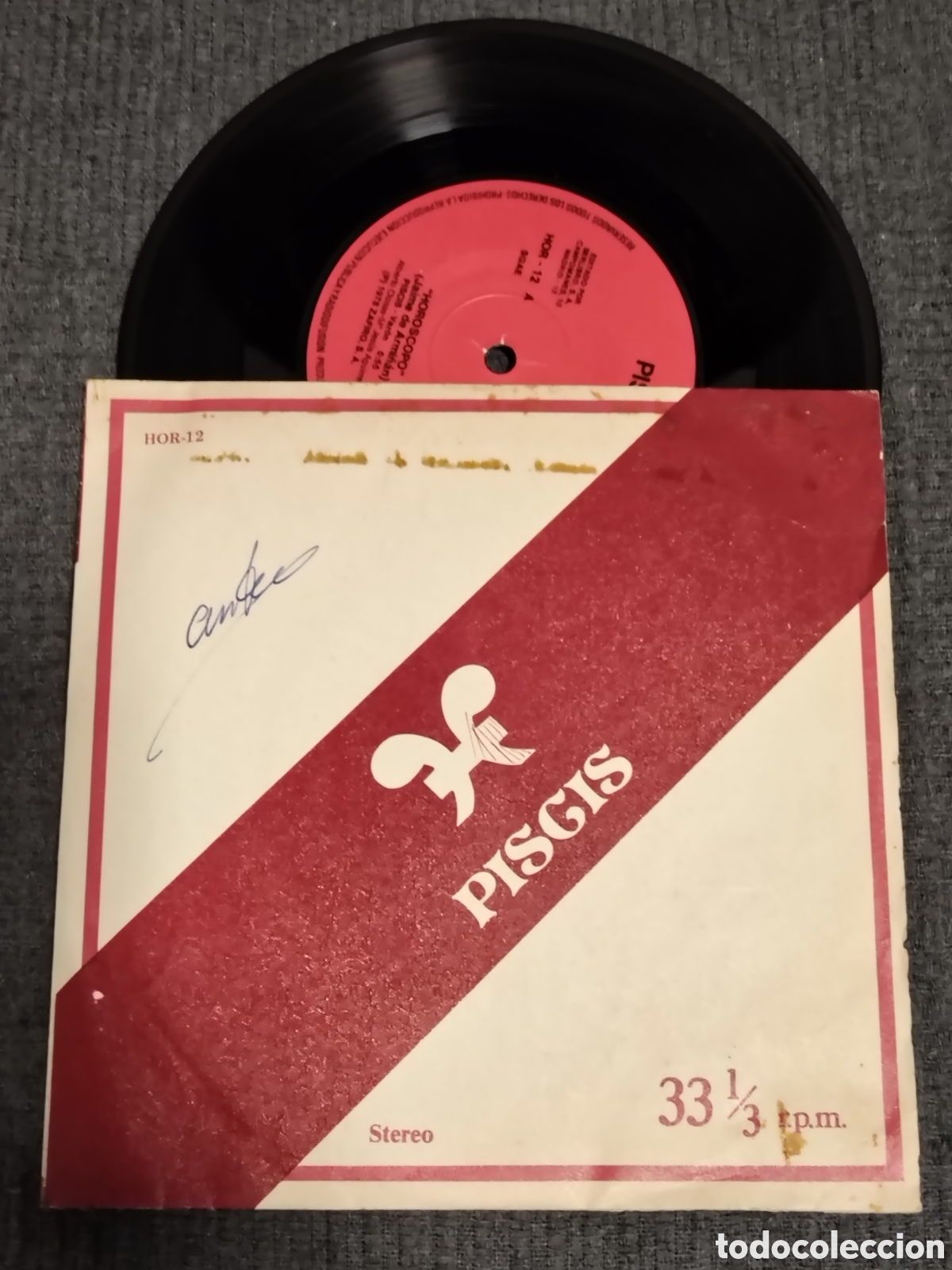 Discos de vinilo: disco de vinilo vintage &rdquo;Hor&oacute;scopo: Piscis&rdquo;