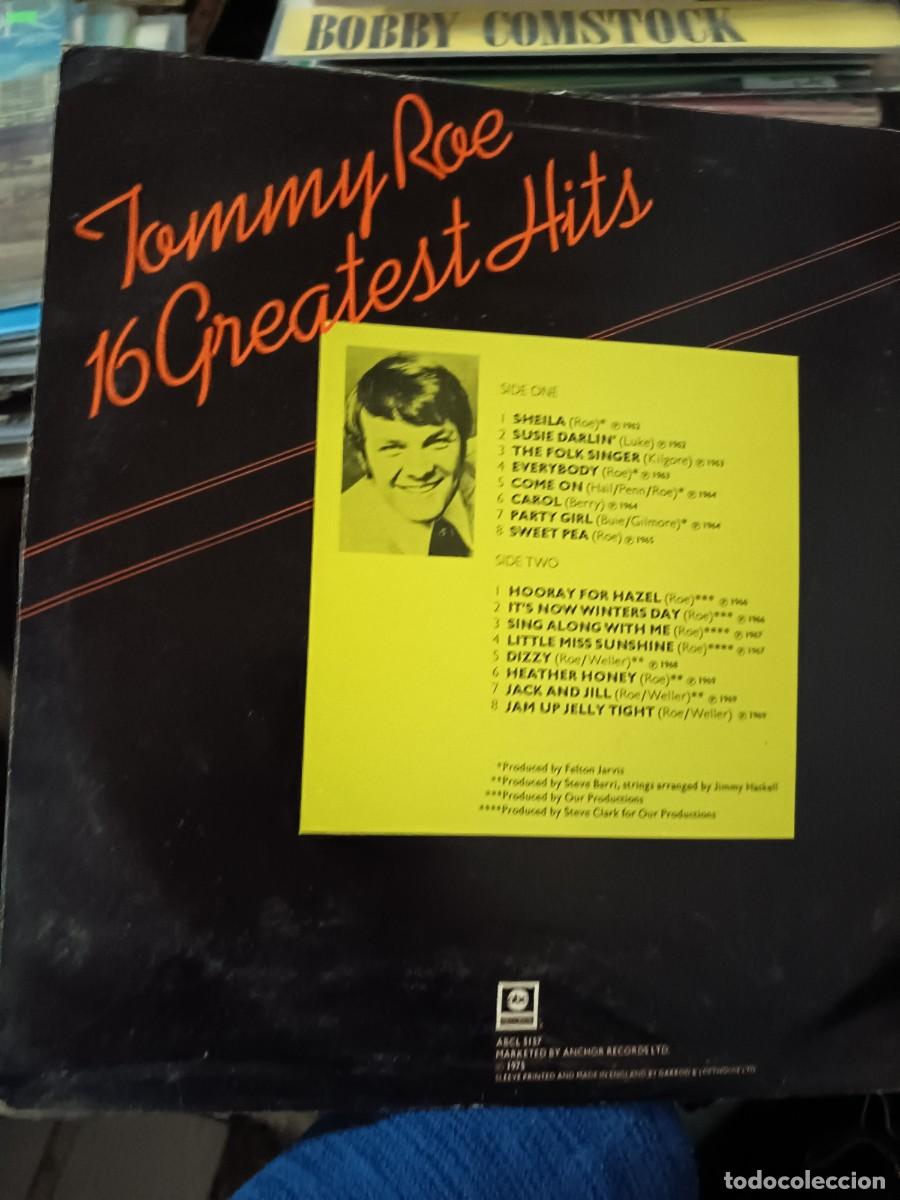 Discos de vinilo: DISCO LP JOMMY ROE,( 16 GREATEST HITS) - Foto 2