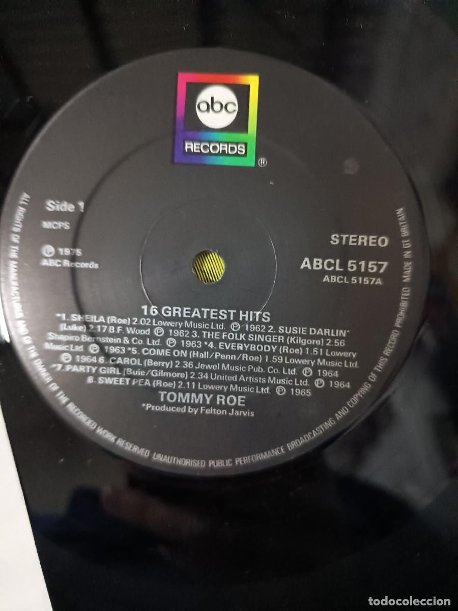 Discos de vinilo: DISCO LP JOMMY ROE,( 16 GREATEST HITS) - Foto 3