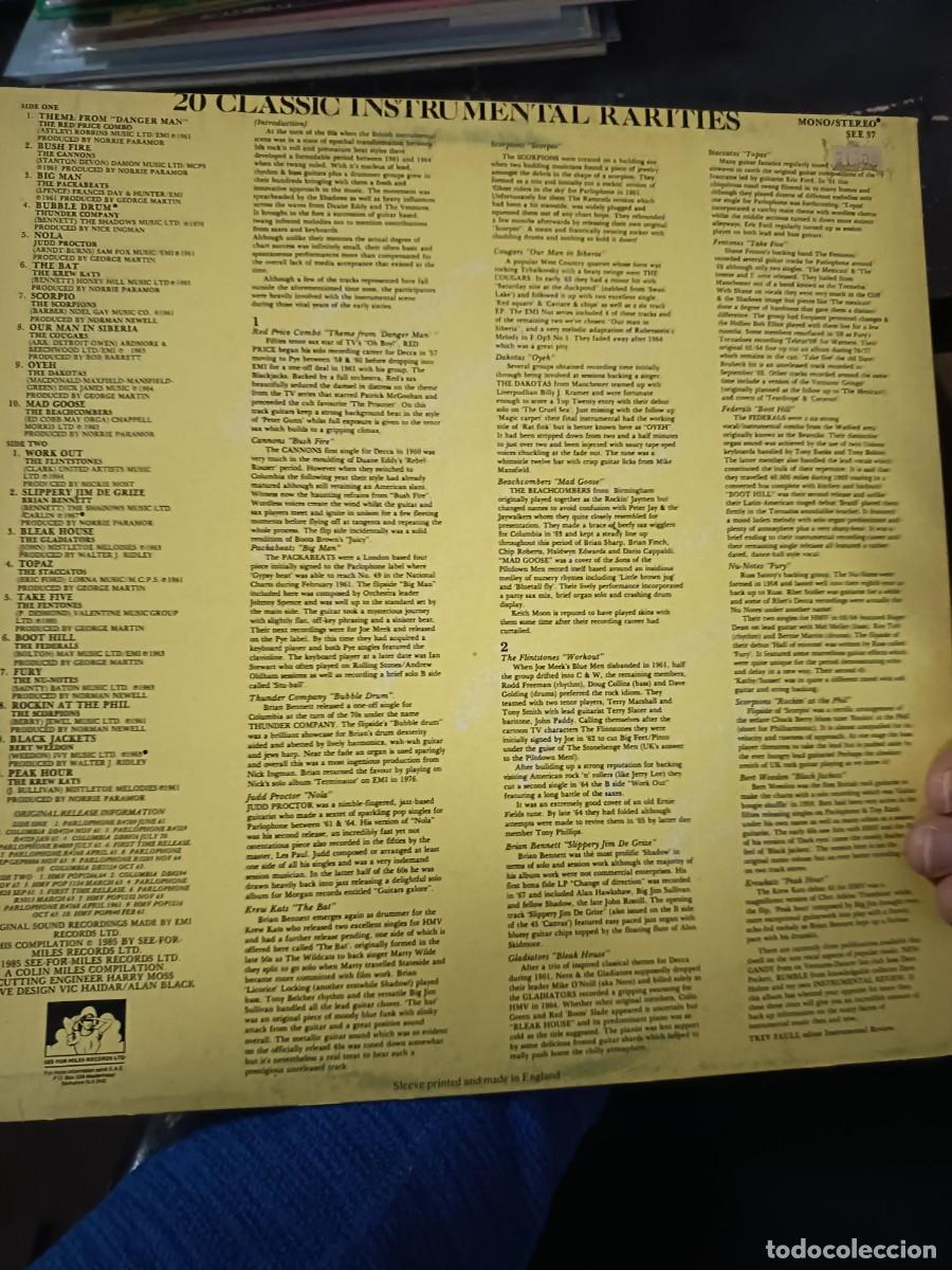 Discos de vinilo: DISCO LP 20 CLASSIC INSTRUMENTAL,RARITIES - Foto 2