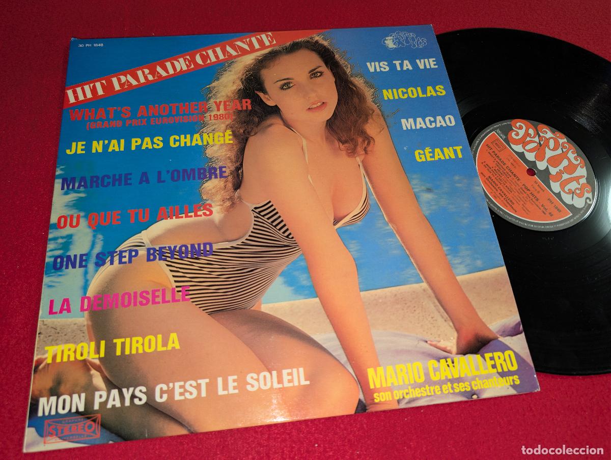 Discos de vinilo: MARIO CAVALLERO & ORCHESTRE CHANTEURS Hit parade chante LP 1980 Pop Hits FRANCE SEXY NUDE COVER
