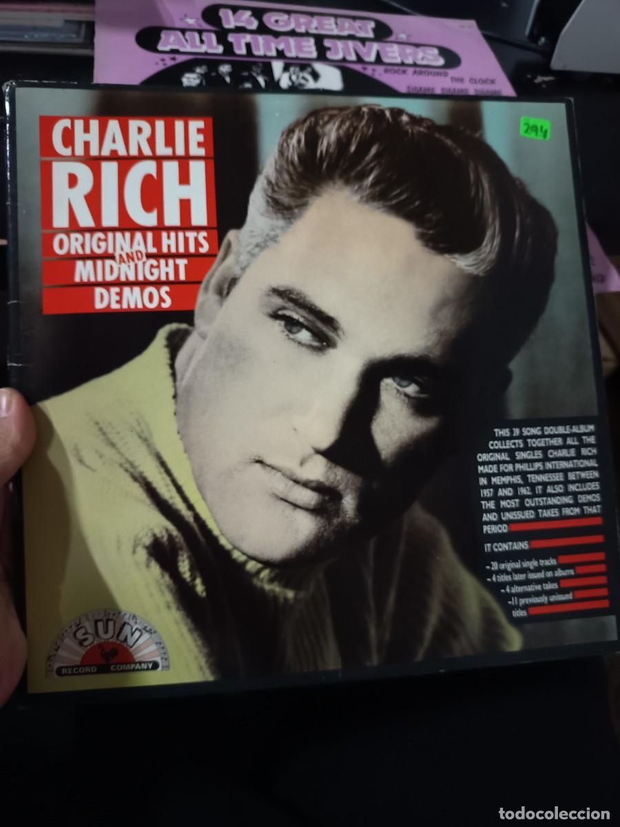 Discos de vinilo: DISCO LP CHARLIE RICH,(original hits) doble disco