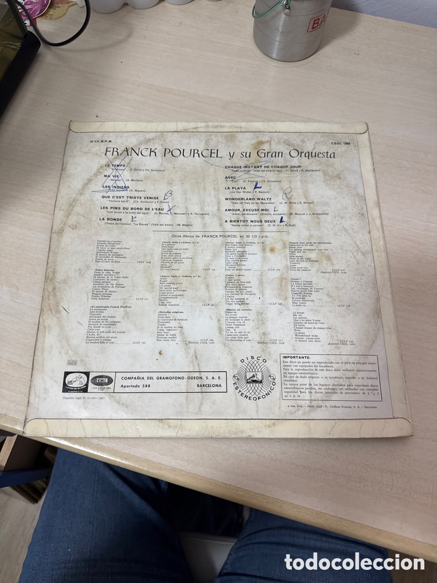 Discos de vinilo: DISCO VINILO FRANCK POURCEL Y SU GRAN ORQUESTA - Foto 4