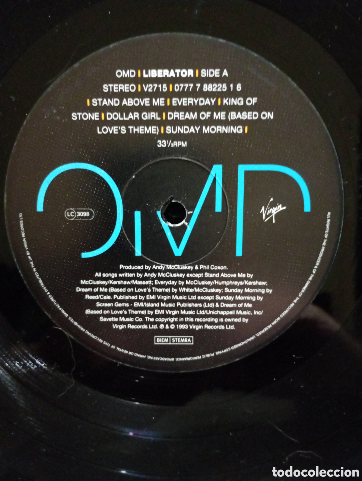 Discos de vinilo: O.M.D. Liberator 1993. LC 3098. - Foto 3