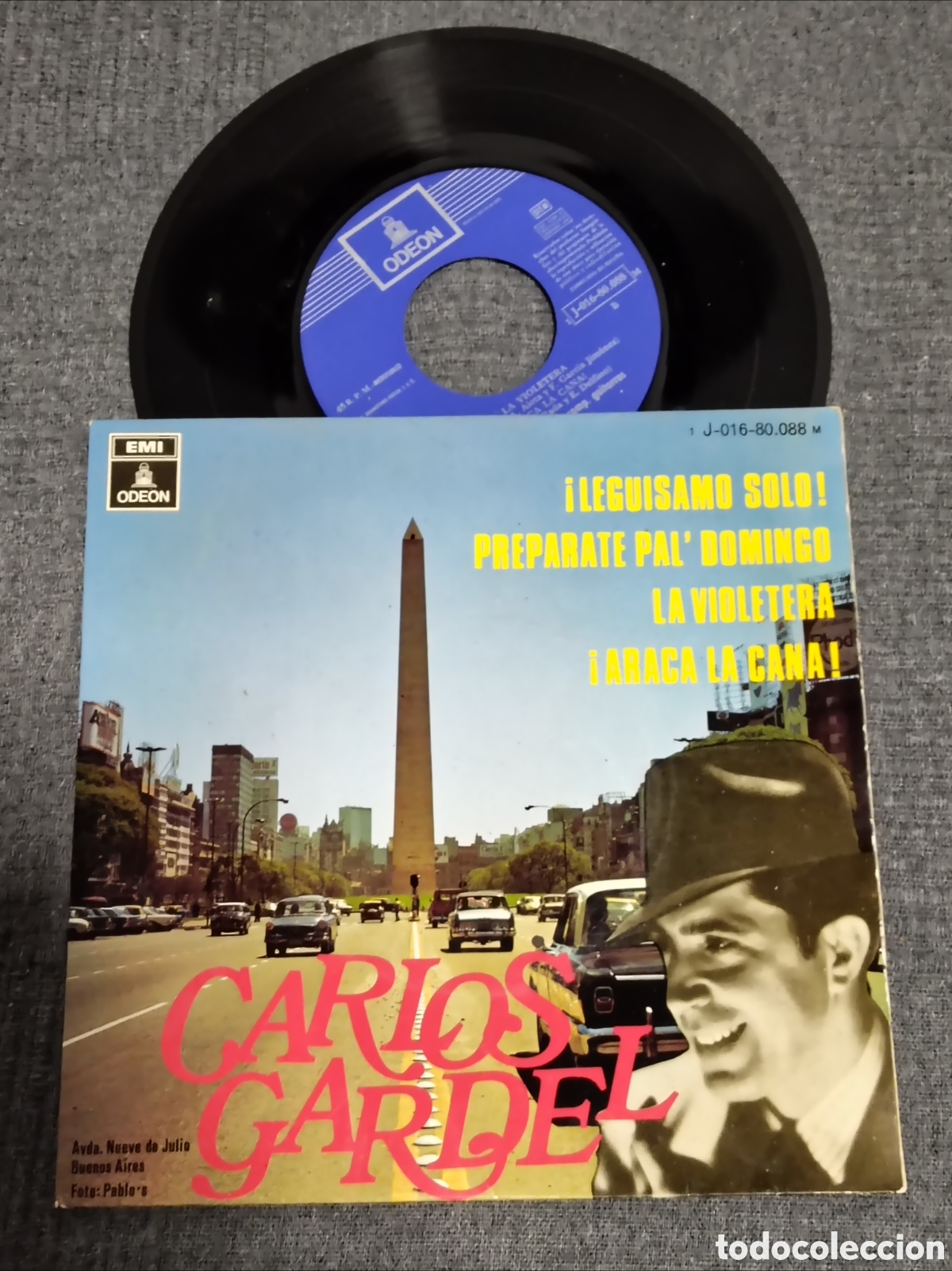 Discos de vinilo: EP de Carlos Gardel (&iexcl;Leguisamo