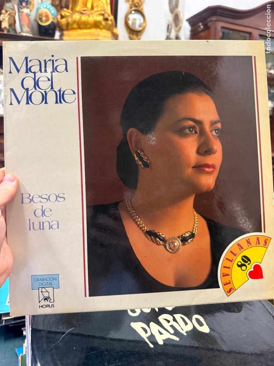 Discos de vinilo: LP MARIA DEL MONTE - BESOS DE LUNA - Foto 1