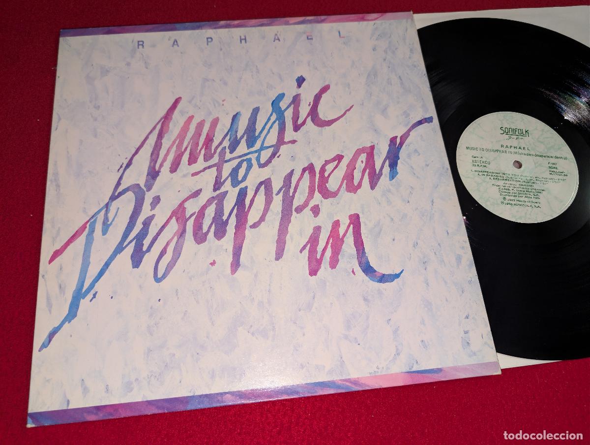 Dischi in vinile: RAPHAEL Music to disappear in LP 1990 Sonifolk ESPA&Ntilde;A SPAIN