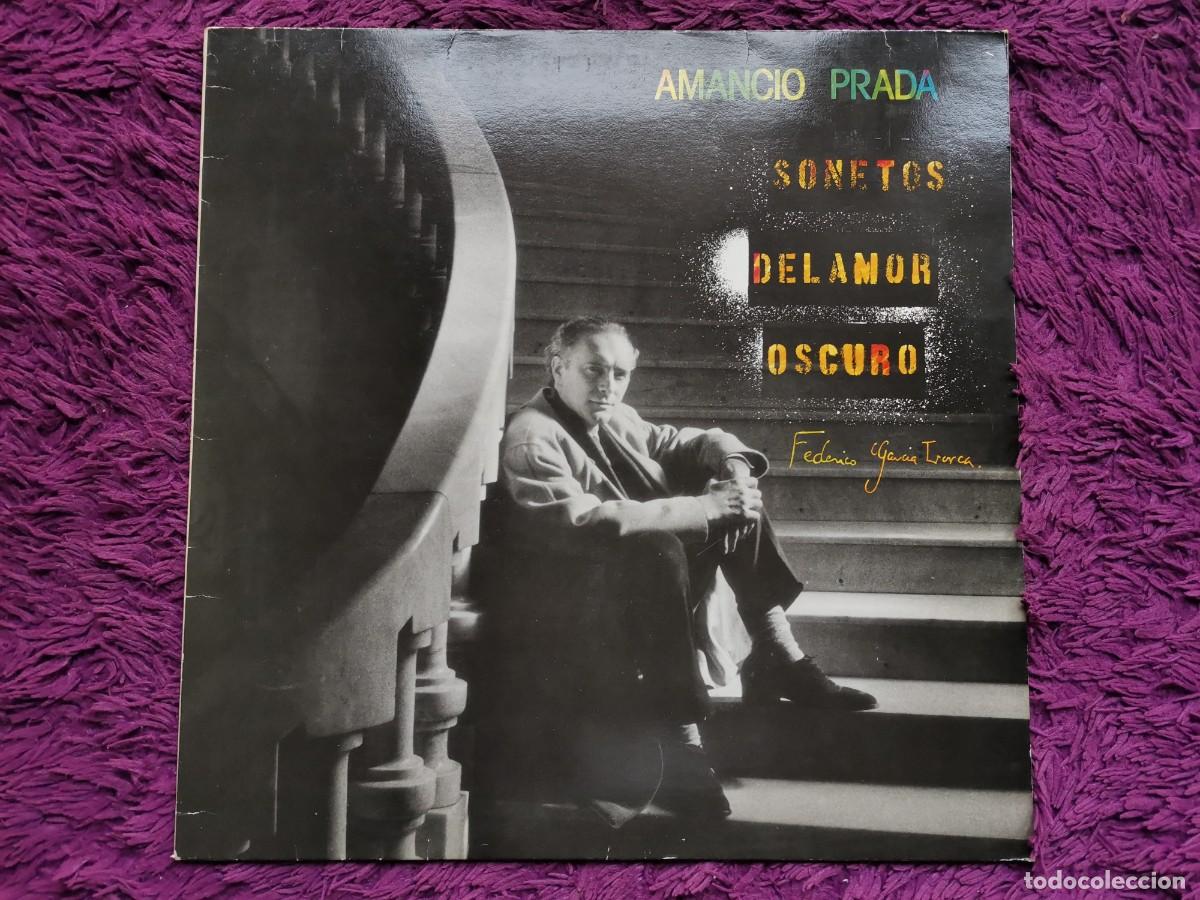 Discos de vinilo: Amancio Prada &ndash; Sonetos Del Amor Oscuro Vinilo LP 1986 Spain U-207.571