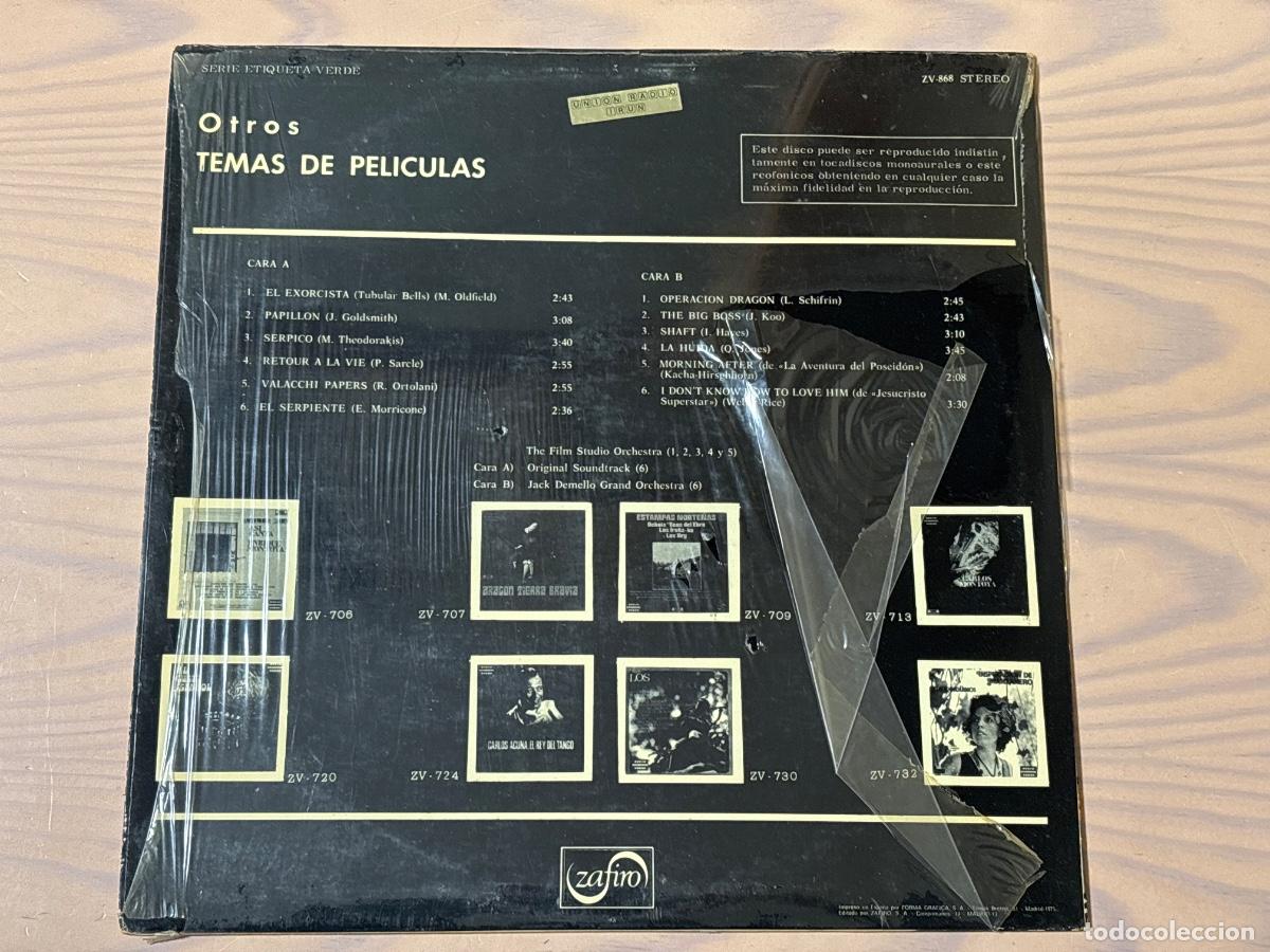 Discos de vinilo: V333 LP Otros temas de pel&iacute;culas - Foto 2