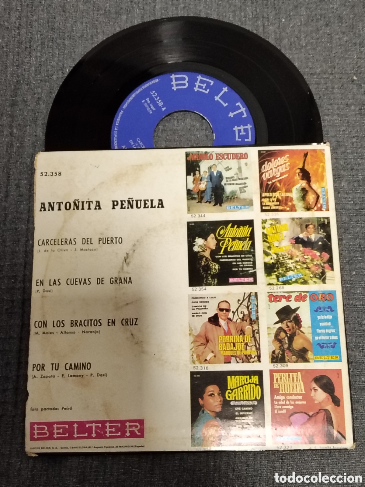 Discos de vinilo: disco single EP de Anto&ntilde;ita Pe&ntilde;uela - Foto 2