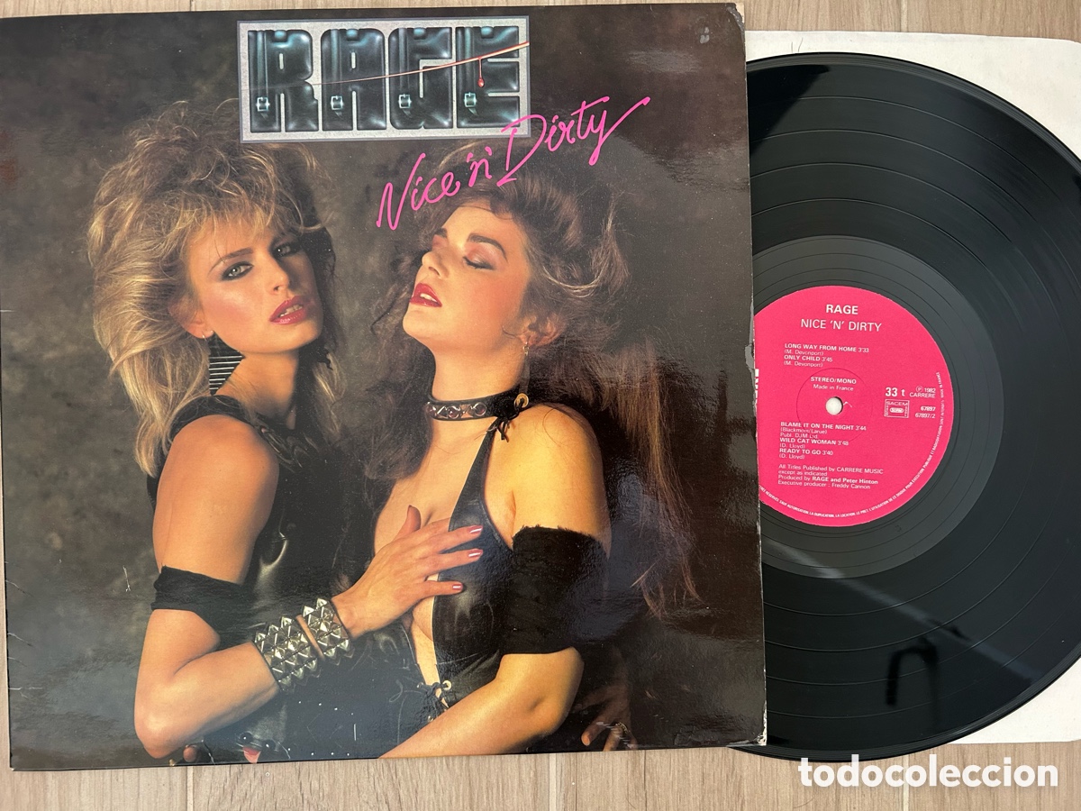 Discos de vinilo: RAGE &rdquo;Nice &acute;n &acute;Dirty&rdquo; - Foto 1