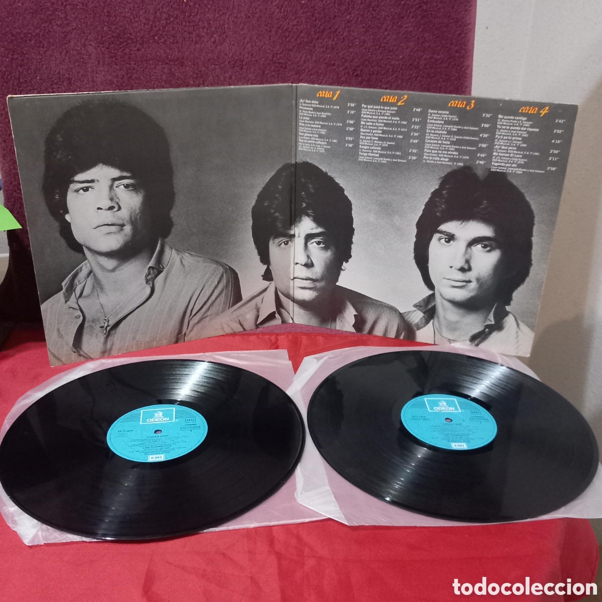 Discos de vinilo: LP DOBLE LIS CHUNGUITOS/CARA a CARA(1984 ODEON)vinilos EXCELENTE ESTADO