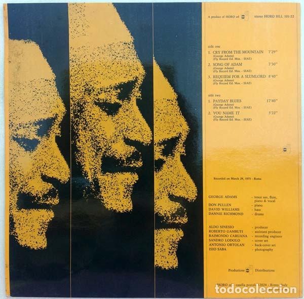 Discos de vinilo: GEORGE ADAMS - JAZZ A CONFRONTO 22 - LP - Foto 2