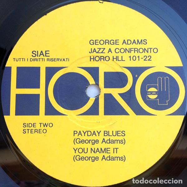 Discos de vinilo: GEORGE ADAMS - JAZZ A CONFRONTO 22 - LP - Foto 4