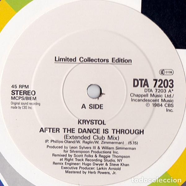 Discos de vinilo: KRYSTOL - PASSION FROM A WOMAN - MAXI - Foto 3