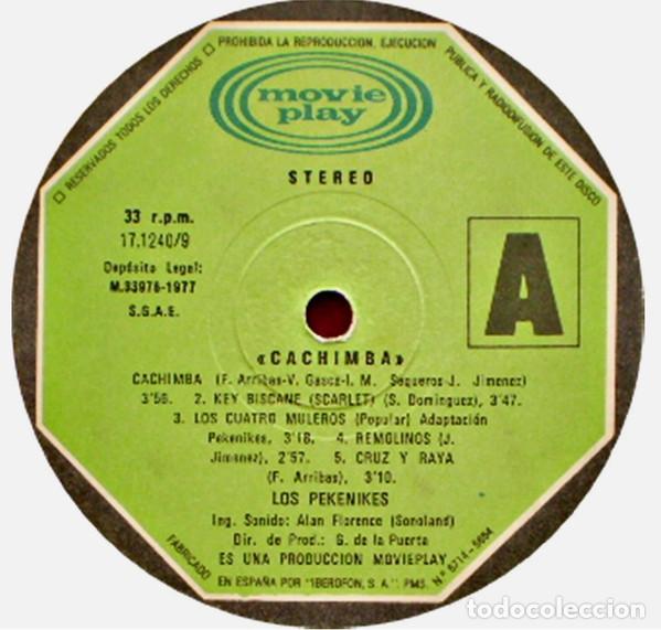 Discos de vinilo: LOS PEKENIKES - CACHIMBA - LP - Foto 2