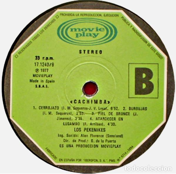 Discos de vinilo: LOS PEKENIKES - CACHIMBA - LP - Foto 3