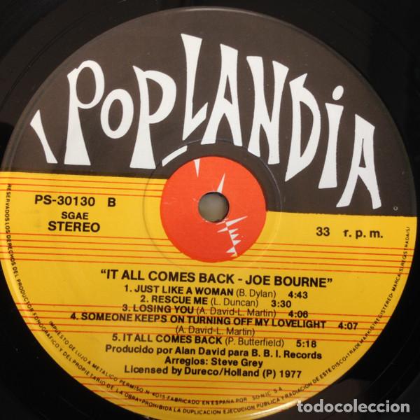 Discos de vinilo: JOE BOURNE - IT ALL COMES BACK - LP - Foto 5