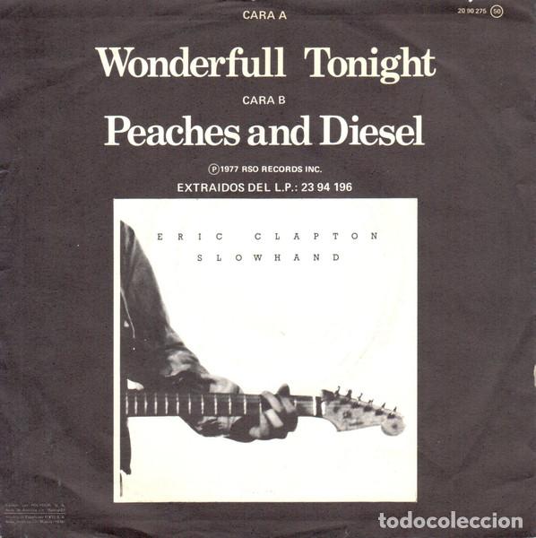 Discos de vinilo: ERIC CLAPTON - WONDERFUL TONIGHT - SINGLE - Foto 2